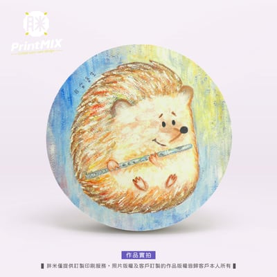 【硅藻土】客製印刷 ∣圓形 ∣ 吸水杯墊1