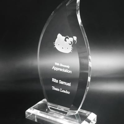 【壓克力獎牌／獎座】客製化∣薪火相傳3