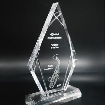 【壓克力獎牌／獎座】客製化∣頂尖精鑽3