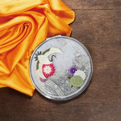 【流沙化妝鏡】 客製印刷 ∣ 掀蓋小圓鏡1