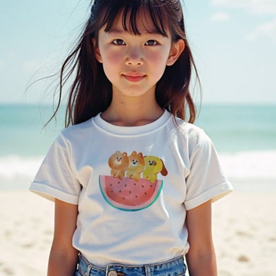 【兒童短袖T恤】中磅5.3Oz純棉 l Gildan7