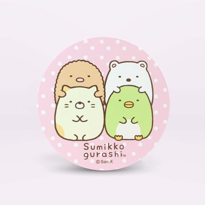 【陶瓷吸水杯墊】角落生物 官方正版授權 l 台灣鶯歌胚 (免運組合)12