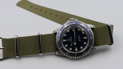 【美好時光】（軍綠色）ROLEX勞力士可用 英國進口20mm軍規熱壓無縫線nato錶帶3