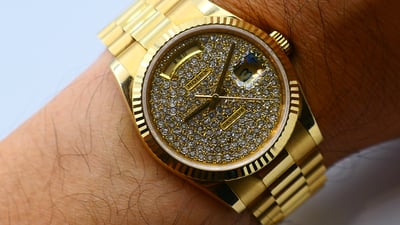 【美好時光】一級逸品分享交流 118238 盒單全 日文字盤 滿天星大密鑲鑽3