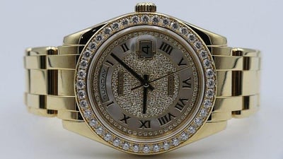 【美好時光】(一級逸品分享交流）特殊型號Daydate ROLEX勞力士18948罕見大全套收藏級品項! 重量超過200g...4