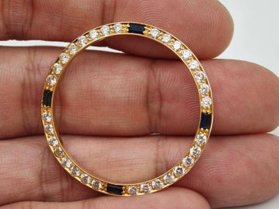 【美好時光】ROLEX勞力士訂製高品質藍寶石＋大顆鑽鑽圈！真金真鑽 1803 18038 18238 118238等都可用1