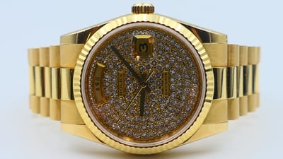 【美好時光】一級逸品分享交流 118238 盒單全 日文字盤 滿天星大密鑲鑽4