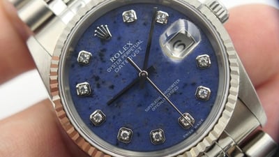 【美好時光】近新美品！全球最低價！2002年份ROLEX 16234方納石寶石面盒單全! 16014 116234參考1