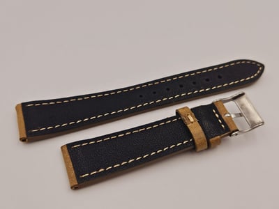 （駝色）最襯DD的錶帶！20mm收16mm ROLEX用皮錶帶 1680 1665 16610 14060 18032