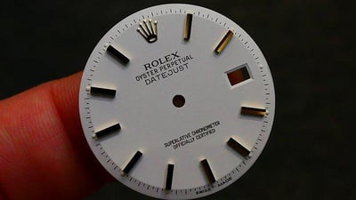 【美好時光】ROLEX勞力士原裝蛋殼白面盤DATEJUST 1601 1600 半金or全金款專用1