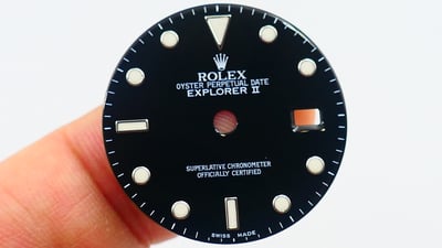 【美好時光】ROLEX勞力士16550 16570 專用黑面含專用原裝針組（四根）一組1