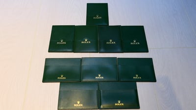 (美好時光) ROLEX 原廠手冊說明書 綠色皮套（保卡套）卡夾1