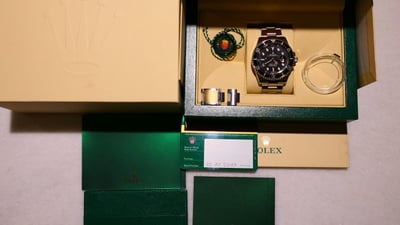 【美好時光】勞力士ROLEX 126600紅字海使MK1盒單全美品！1