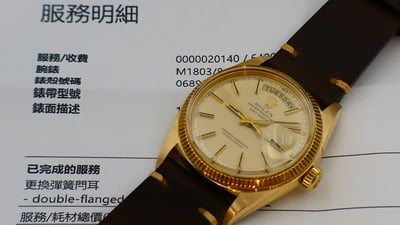 (美好時光）（深咖啡色）20mm收16mm ROLEX 男錶用復古皮錶帶 1680 1665 16610 14060 18033