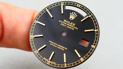 【美好時光】ROLEX勞力士原裝黑色面盤 18038 18238 等DD都可以裝（RSC取得全新品）1