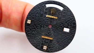 【單售面盤】ROLEX勞力士極罕見原裝黑色紀念面（6,9方鑽）18038 18238 118238 等都可用1