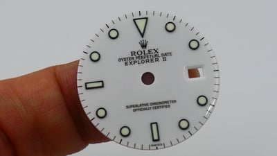 【美好時光】ROLEX勞力士16570 16550探險家二代專用原裝白面與黑針1