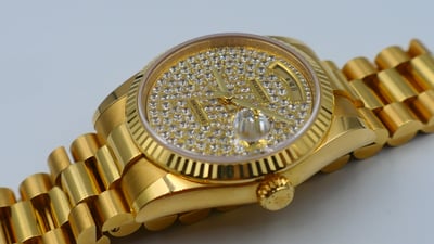 【美好時光】一級逸品分享交流 118238 盒單全 日文字盤 滿天星大密鑲鑽5