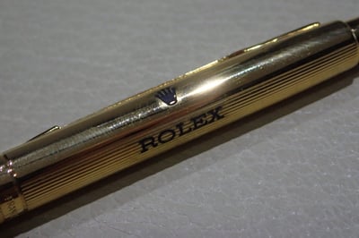 (美好時光）全新未使用品！ROLEX 原廠金筆（搭配ROLEX便條紙記事本）3