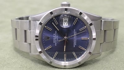 (美好時光）變色藍紫老面！1982年份ROLEX 15010有保單自動上鍊機械錶6