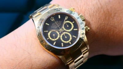 【罕見逸品】ROLEX勞力士16528 倒6面盤！經典DAYTONA盒單全超美品（ 116528 126528參考）1