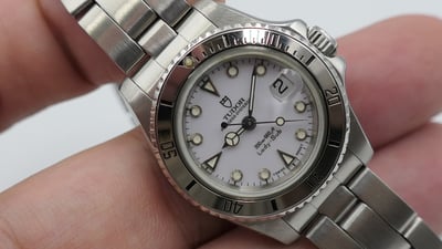 (美好時光）盒單全ROLEX龍頭底蓋Tudor 96090 lady sub經典迷你小水鬼ROLEX服務中心小姐標配^^3