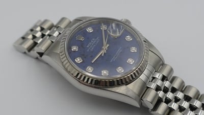 【美好時光】近新美品！全球最低價！2002年份ROLEX 16234方納石寶石面盒單全! 16014 116234參考5