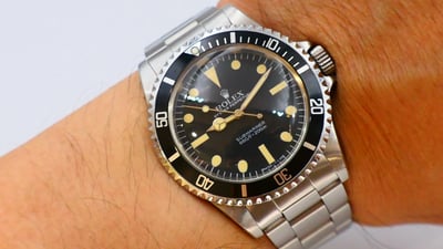 【美好時光】罕見1983年份盒單全最末代膏藥面 Maxi Dial勞力士ROLEX 55131