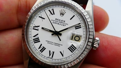 【美好時光】停產逸品ROLEX 1603罕見buckley印刷大羅馬面盤美品！RSC洗油保養完成！（ 1601 16014 16234參考）1