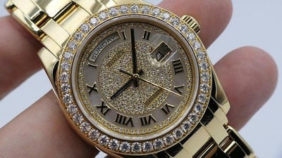 【美好時光】(一級逸品分享交流）特殊型號Daydate ROLEX勞力士18948罕見大全套收藏級品項! 重量超過200g...7