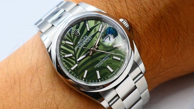 【美好時光】停產綠棕梠面！2024年份勞力士ROLEX 126200近新美品盒單全1