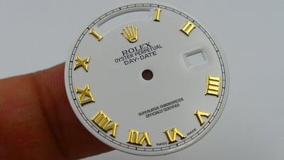 【美好時光】ROLEX勞力士原裝白色大羅馬面盤近新品釋出 DATEDATE 18038 18238 可用2