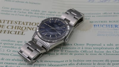 (美好時光）變色藍紫老面！1982年份ROLEX 15010有保單自動上鍊機械錶5
