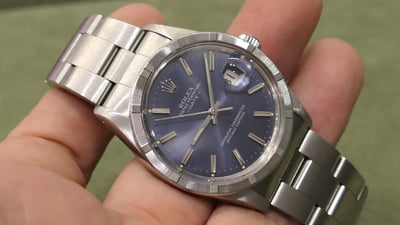(美好時光）變色藍紫老面！1982年份ROLEX 15010有保單自動上鍊機械錶7
