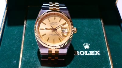 【拍賣會逸品】盒單全蠔式五十週年紀念錶ROLEX 1630 罕有逸品！1