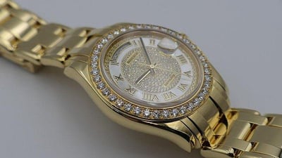【美好時光】(一級逸品分享交流）特殊型號Daydate ROLEX勞力士18948罕見大全套收藏級品項! 重量超過200g...8
