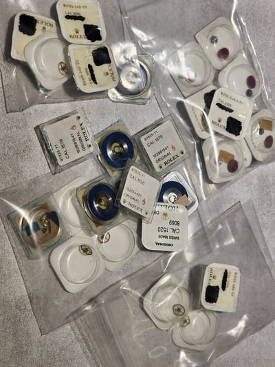 (美好時光）各式ROLEX原裝機芯零件齒輪發條......1