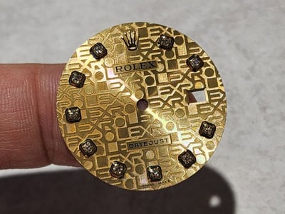 ROLEX勞力士原裝電腦浮雕logo包臺鑽面 面盤DATEJUST 16013 16233 16018 16238等用1