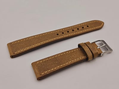 （駝色）最襯DD的錶帶！20mm收16mm ROLEX用皮錶帶 1680 1665 16610 14060 18031