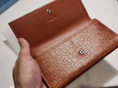 (美好時光）全新品！！ROLEX 原廠精品長皮夾 （可放超多現金與卡片，非常好用，我自己用8年了）1