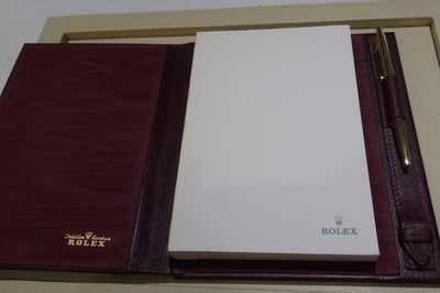 (美好時光）全新未使用品！ROLEX 原廠金筆（搭配ROLEX便條紙記事本）2