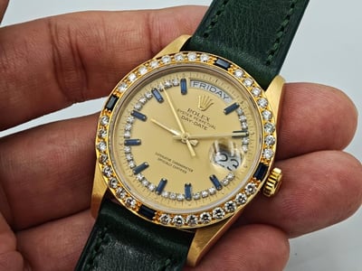 【美好時光】個人收藏釋出！ROLEX勞力士藍寶冰糖18038超美品！ （ 1803 18238 118238參考）1