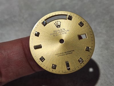 (美好時光）ROLEX勞力士原裝十鑽面盤Daydate 18038 18238專用 （RSC驗不過全額退款）1