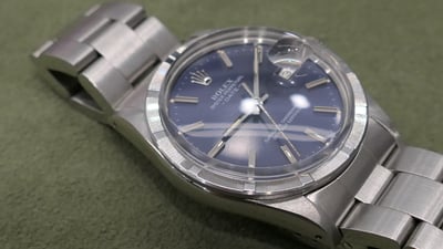 (美好時光）變色藍紫老面！1982年份ROLEX 15010有保單自動上鍊機械錶3