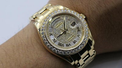 【美好時光】(一級逸品分享交流）特殊型號Daydate ROLEX勞力士18948罕見大全套收藏級品項! 重量超過200g...6