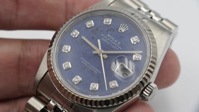 【美好時光】近新美品！全球最低價！2002年份ROLEX 16234方納石寶石面盒單全! 16014 116234參考3