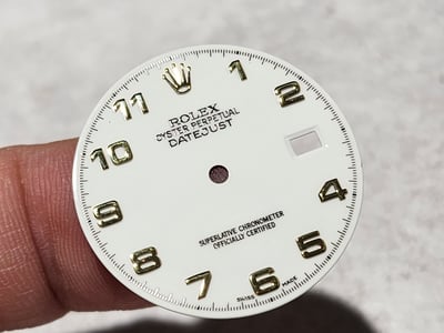 (美好時光）ROLEX勞力士原裝白色阿拉伯數字面盤DATEJUST 16013 16233 16018 16238等用1