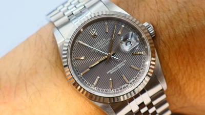 【美好時光】1994年份ROLEX勞力士16234特殊灰色窗簾面盒單全無拋整超美品1