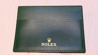 (美好時光) ROLEX 原廠手冊說明書 綠色皮套（保卡套）卡夾4