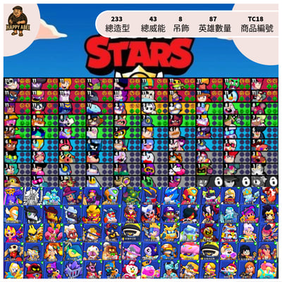 【編號TC18】月付350元起 87英雄 233造型 43威能 8吊飾 多機甲造型1